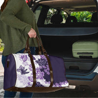 Purple Hibiscus Plumeria Floral Travel Bag - Polynesian Pride