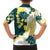 Yelow Teal Hibiscus Plumeria Floral Family Matching Tank Maxi Dress and Hawaiian Shirt - Polynesian Pride