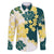 Yelow Teal Hibiscus Plumeria Floral Family Matching Tank Maxi Dress and Hawaiian Shirt - Polynesian Pride