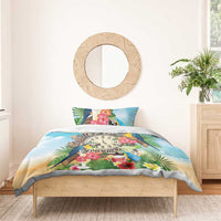 It's 5 o'clock Somewhere Bedding Set Hawaiian Tropical Parrots - Polynesian Pride