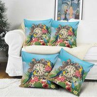 It's 5 o'clock Somewhere Pillow Cover Hawaiian Tropical Parrots - Polynesian Pride