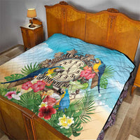It's 5 o'clock Somewhere Quilt Hawaiian Tropical Parrots - Polynesian Pride