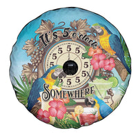 It's 5 o'clock Somewhere Spare Tire Cover Hawaiian Tropical Parrots - Polynesian Pride