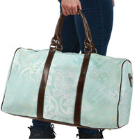 Polynesian Tiare Monstera Seafoam Green Travel Bag Liquid Style - Polynesian Pride