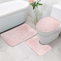 Polynesian Tiare Monstera Soft Pink Bathroom Set Liquid Style - Polynesian Pride
