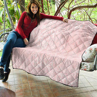 Polynesian Tiare Monstera Soft Pink Quilt Liquid Style - Polynesian Pride