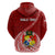 Tonga Rugby Hoodie Tongan Ngatu Pattern White Version LT01 - Polynesian Pride