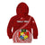 Tonga Rugby Kid Hoodie Tongan Ngatu Pattern White Version LT01 - Polynesian Pride