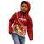 Tonga Rugby Kid Hoodie Tongan Ngatu Pattern White Version LT01 - Polynesian Pride