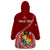 Tonga Rugby Wearable Blanket Hoodie Tongan Ngatu Pattern White Version LT01 - Polynesian Pride