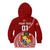 Custom Tonga Rugby Kid Hoodie Tongan Ngatu Pattern White Version LT01 - Polynesian Pride