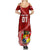 Custom Tonga Rugby Summer Maxi Dress Tongan Ngatu Pattern White Version LT01 - Polynesian Pride