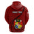 Tonga Rugby Hoodie Tongan Ngatu Pattern Black Version LT01 - Polynesian Pride