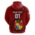 Custom Tonga Rugby Hoodie Tongan Ngatu Pattern Black Version LT01 - Polynesian Pride