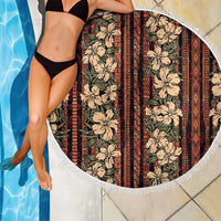 Hawaii Hibiscus Beach Blanket Retro Style - Polynesian Pride