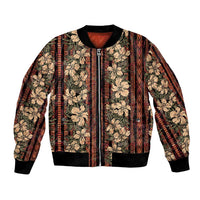 Hawaii Hibiscus Bomber Jacket Retro Style - Polynesian Pride