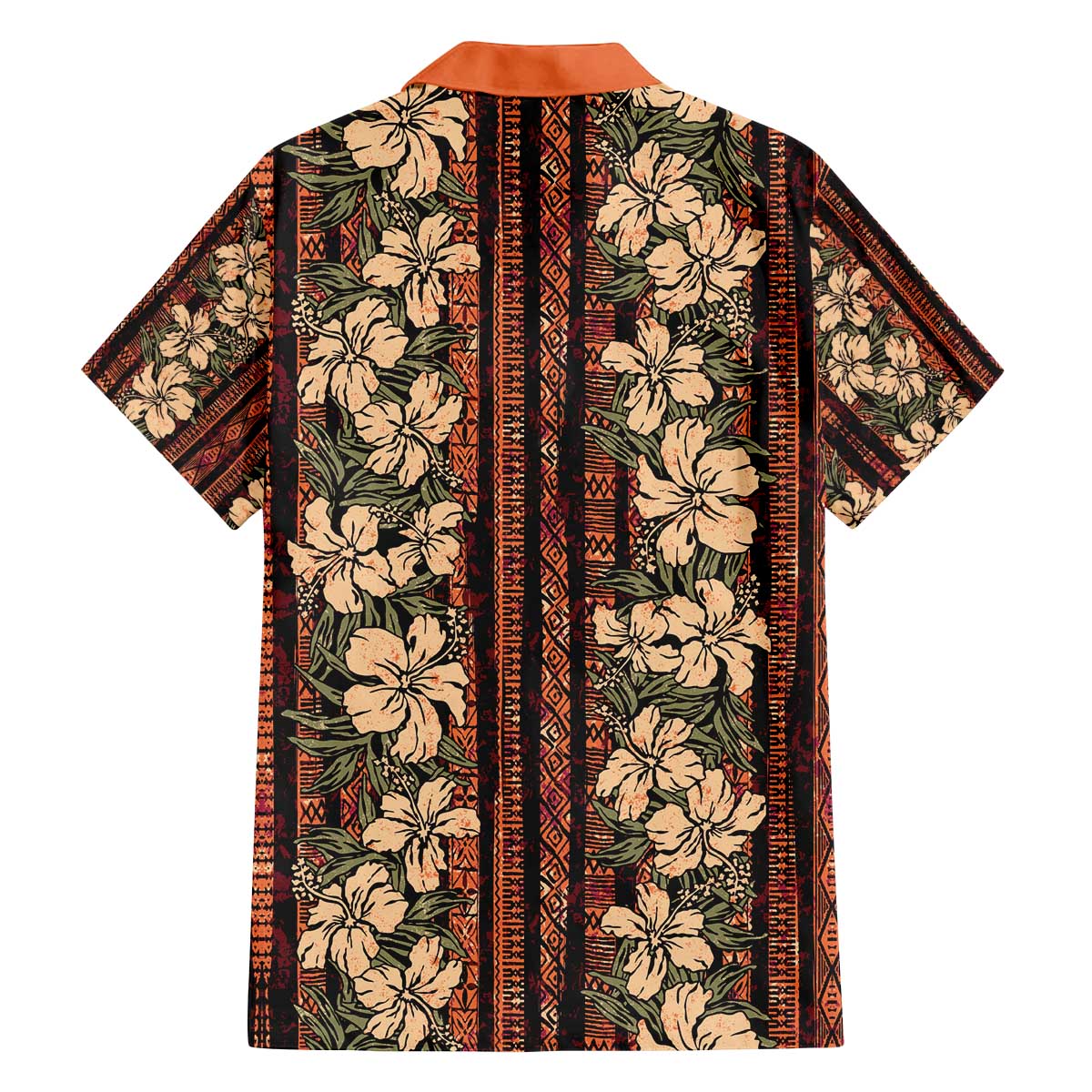 Hawaii Hibiscus Family Matching Off The Shoulder Long Sleeve Dress and Hawaiian Shirt Retro Style - Polynesian Pride