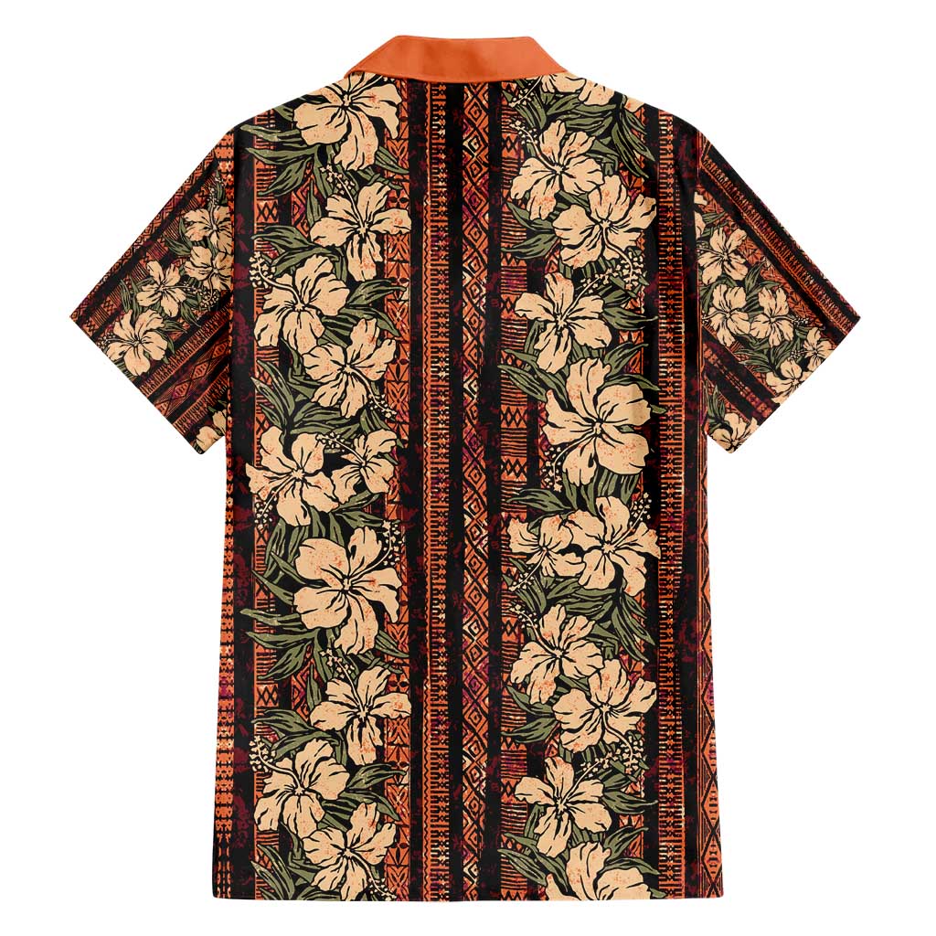 Hawaii Hibiscus Family Matching Short Sleeve Bodycon Dress and Hawaiian Shirt Retro Style - Polynesian Pride