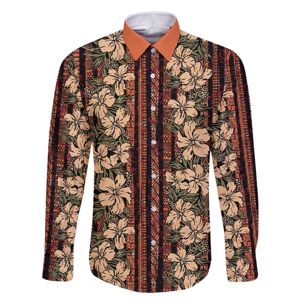 Hawaii Hibiscus Family Matching Summer Maxi Dress and Hawaiian Shirt Retro Style - Polynesian Pride