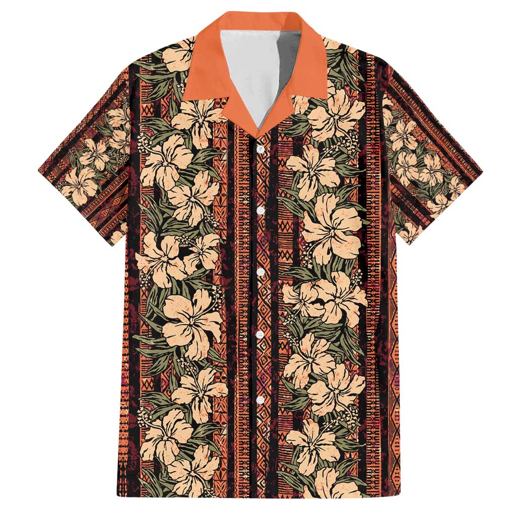 Hawaii Hibiscus Family Matching Tank Maxi Dress and Hawaiian Shirt Retro Style - Polynesian Pride