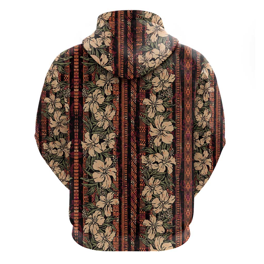 Hawaii Hibiscus Hoodie Retro Style - Polynesian Pride