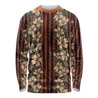 Hawaii Hibiscus Long Sleeve Shirt Retro Style - Polynesian Pride