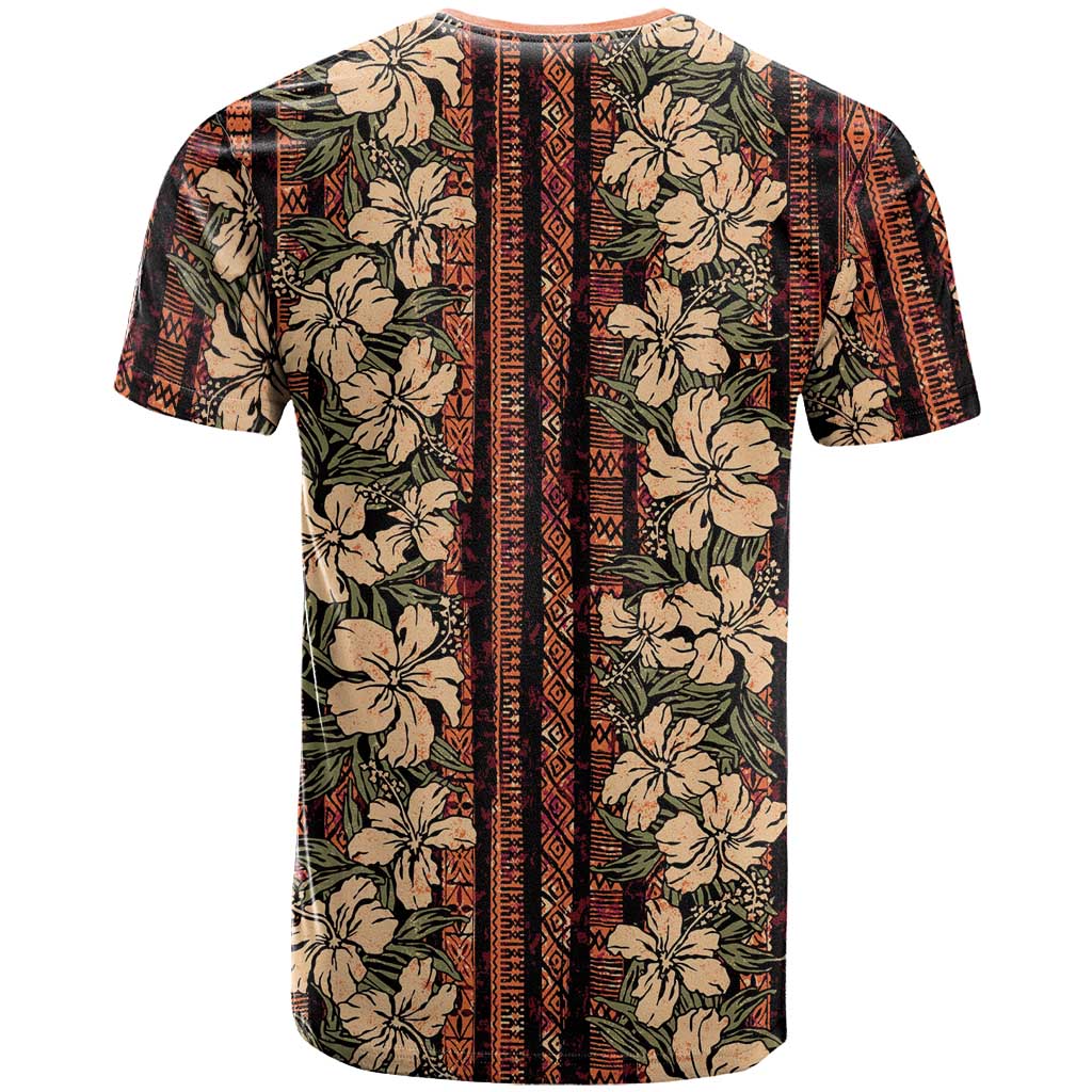 Hawaii Hibiscus T Shirt Retro Style - Polynesian Pride