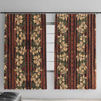Hawaii Hibiscus Window Curtain Retro Style - Polynesian Pride