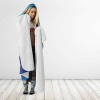 Hawaii Beach Landscape Time-Lapse Hooded Blanket Tropical Plumeria Flowers - Polynesian Pride