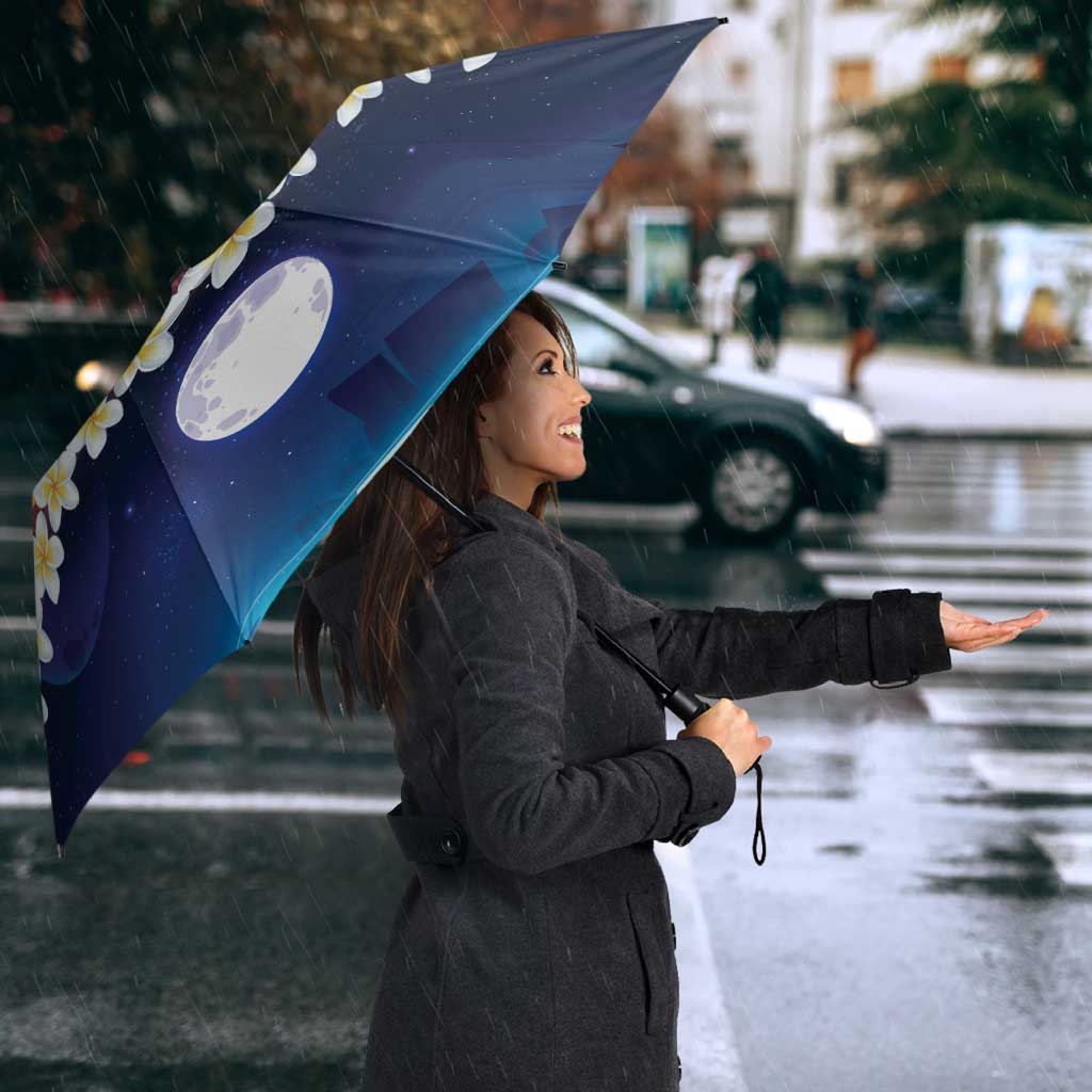 Hawaii Beach Landscape Time-Lapse Umbrella Tropical Plumeria Flowers - Polynesian Pride