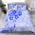 Fiji Masi With Hibiscus Tapa Tribal Bedding Set Blue Pastel LT01 - Polynesian Pride