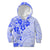 Fiji Masi With Hibiscus Tapa Tribal Kid Hoodie Blue Pastel LT01 Blue - Polynesian Pride