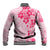 Fiji Masi With Hibiscus Tapa Tribal Baseball Jacket Pink Pastel LT01 - Polynesian Pride