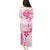 Fiji Masi With Hibiscus Tapa Tribal Family Matching Puletasi Dress and Hawaiian Shirt Pink Pastel LT01 - Polynesian Pride