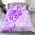 Fiji Masi With Hibiscus Tapa Tribal Bedding Set Purple Pastel LT01 - Polynesian Pride