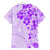 Fiji Masi With Hibiscus Tapa Tribal Family Matching Tank Maxi Dress and Hawaiian Shirt Purple Pastel LT01 - Polynesian Pride