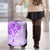 Fiji Masi With Hibiscus Tapa Tribal Luggage Cover Purple Pastel LT01 - Polynesian Pride