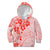 Fiji Masi With Hibiscus Tapa Tribal Kid Hoodie Red Pastel LT01 Red - Polynesian Pride