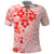 Fiji Masi With Hibiscus Tapa Tribal Polo Shirt Red Pastel LT01 Red - Polynesian Pride