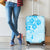 Fiji Masi With Hibiscus Tapa Tribal Luggage Cover Sky Blue Pastel LT01 - Polynesian Pride
