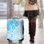 Fiji Masi With Hibiscus Tapa Tribal Luggage Cover Sky Blue Pastel LT01 - Polynesian Pride