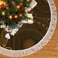 Fiji Masi With Hibiscus Tapa Tribal Tree Skirt Gold Version LT01 - Polynesian Pride