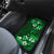 Fiji Masi Car Mats Fijian Hibiscus Tapa Green Version LT01 - Polynesian Pride