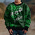 Fiji Masi Kid Ugly Christmas Sweater Fijian Hibiscus Tapa Green Version LT01 - Polynesian Pride