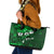 Fiji Masi Leather Tote Bag Fijian Hibiscus Tapa Green Version LT01 Green - Polynesian Pride