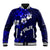 Fiji Masi Baseball Jacket Fijian Hibiscus Navy Blue Gold Version LT01 Unisex Blue - Polynesian Pride