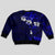 Fiji Masi Kid Ugly Christmas Sweater Fijian Hibiscus Navy Blue Gold Version LT01 - Polynesian Pride