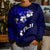 Fiji Masi Kid Ugly Christmas Sweater Fijian Hibiscus Navy Blue Gold Version LT01 - Polynesian Pride