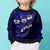 Fiji Masi Kid Ugly Christmas Sweater Fijian Hibiscus Navy Blue Gold Version LT01 - Polynesian Pride