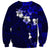 Fiji Masi Sweatshirt Fijian Hibiscus Navy Blue Gold Version LT01 - Polynesian Pride